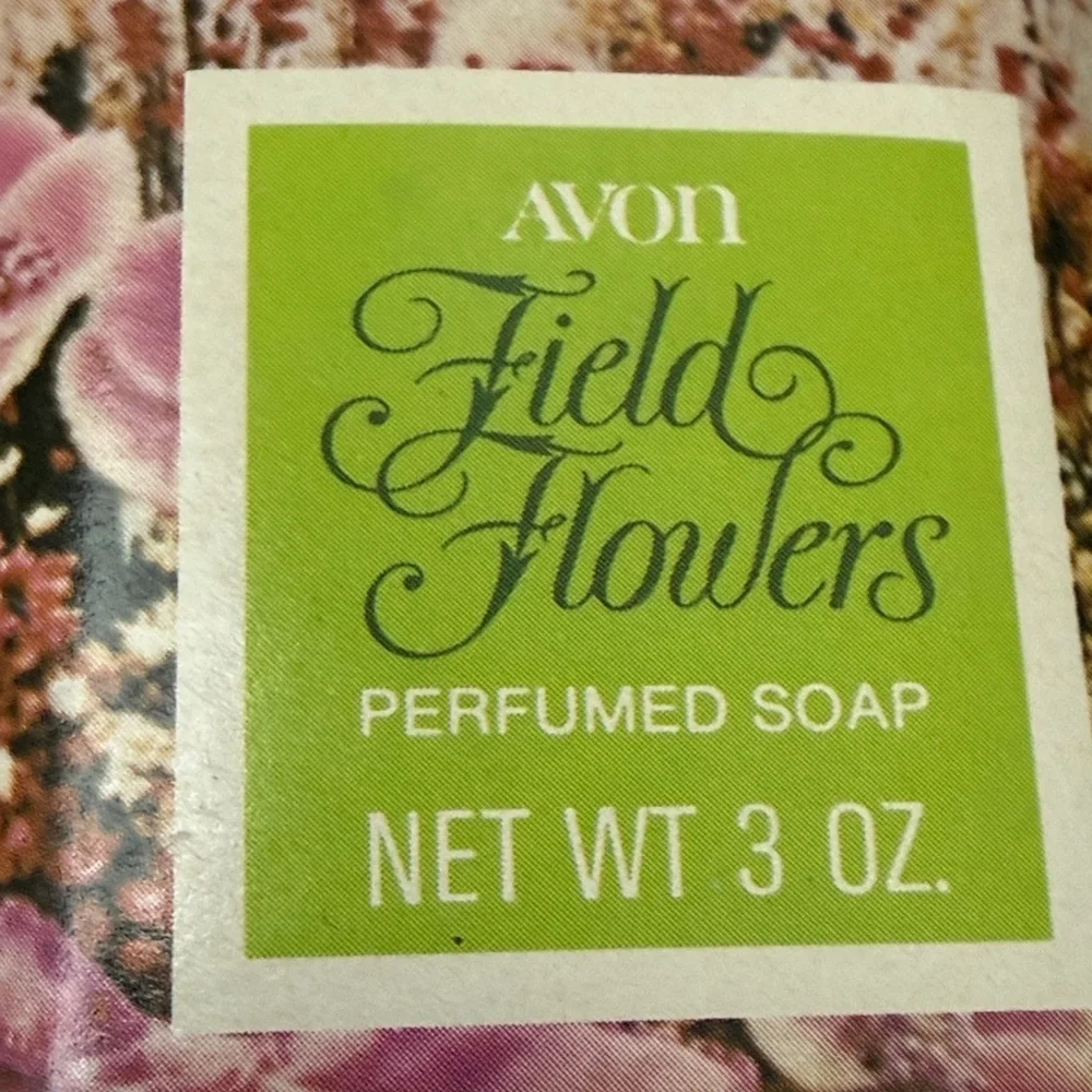 Avon Field Flowers Perfumed Soap - Vintage Floral Design Collectible New